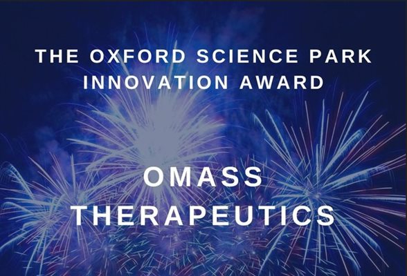 Drug discovery company OMass Therapeutics is 2022 winner of TOSP's  Innovation Award