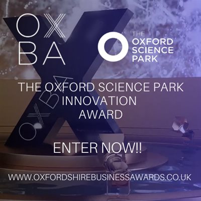 The Oxford Science Park sponsors the OXBA Innovation Award