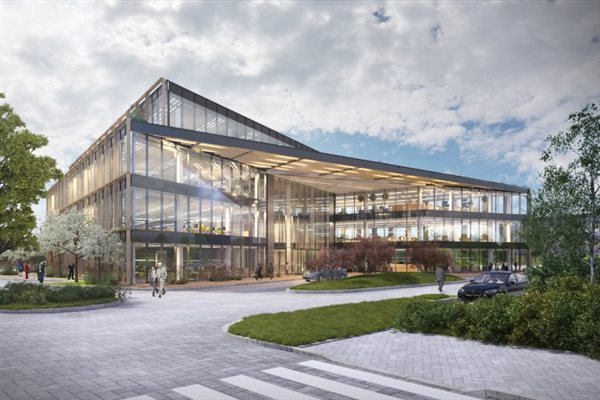 The Oxford Science Park submits new speculative office building designs to accommodate nearly 500 people