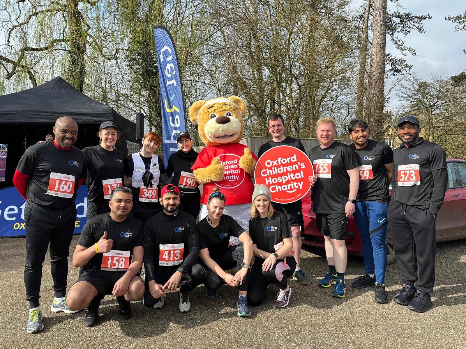 Oxford Science Park team takes on OX5 RUN for Oxford Children’s Hospital