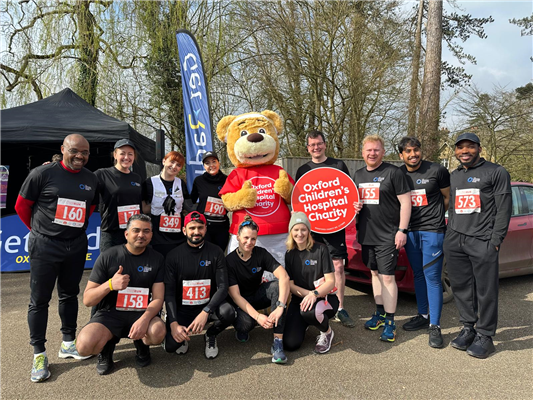 Oxford Science Park team takes on OX5 RUN for Oxford Children’s Hospital