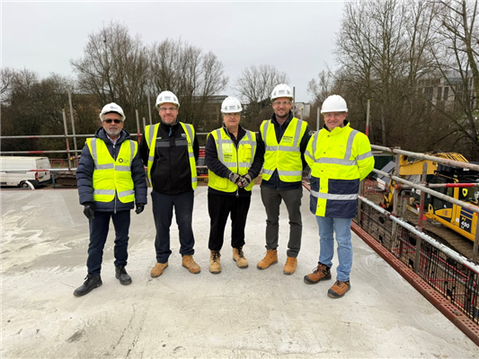 Pumping station tops out in time for Christmas